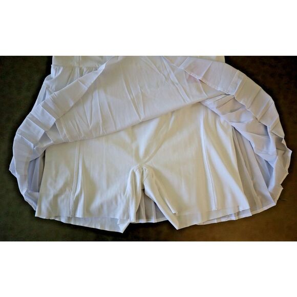 Spanx 50273R Women's Sz 1X White Get Moving Pleated Tennis/Golf Skirt Skort - Picture 3 of 9